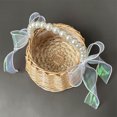 thumbnail image 3 of sweethay Cesta de flores con mango de perla para dama de honor, cesta de flores portátil para fiesta de boda, diseño Simple, cestas tejidas Videojuegos y accesorios Tipo 6, 3 of 6