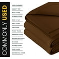 thumbnail image 5 of PROTARP Extreme Heavy Duty WaterProof Canvas Tarp 20 oz, UV Resistant Tarpaulin Cover with Rustproof Brass Grommets, Multipurpose for Canopy, Roof, Camping, Wood Pile (Brown 8'X10'), 5 of 7