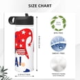 thumbnail image 4 of Bingfone 4th of July Gnomes Print 18oz Sports Insulated Kettle With Straw, Leakproof & BPA Free, Drinking Sports Water Bottle for Fitness, Gym & Outdoor, 4 of 8