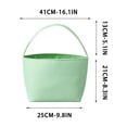 thumbnail image 3 of Kmonabie Striped Fabric Basket Tote Bag, Reusable Organizer Bag with Sturdy Handles, Multipurpose Storage Basket for Beach Grocery Home Decoration, 3 of 7