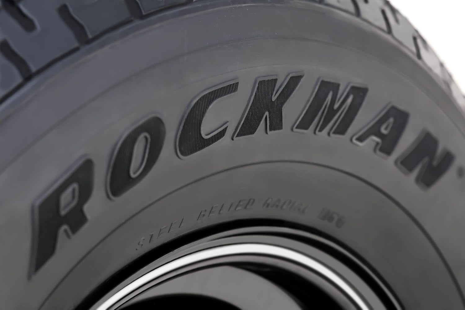 ROCKMAN Trailer Tire Wheel Assembly ST175/80R13 6-Ply C 91M 5 Lug on 4.5" PCD Silver Mod Rim ,SET 2