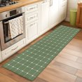 thumbnail image 2 of Green Gingham Runner Rug 2x6 FT,Non Slip Hallway Rugs,Modern Minimalist Geometric Plaid Washable Soft Floor Carpet Non-Shedding Throw Runner Carpet Long Rug for Entryway Kitchen Bedside Sliding Door, 2 of 6