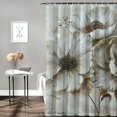 thumbnail image 2 of Orinice Flowers Bathroom Decor Set Colorful Luxurious Graphic Print Polyester Fabric Shower Curtain with Hooks 60x72, 2 of 7