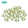 thumbnail image 3 of Unique Bargains Crystal Birthstone Charm, August Pendants Drop Bead Light Green, for Jewelry Making, 20 Pack, 3 of 6