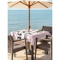 thumbnail image 4 of Square Outdoor Tablecloth with Umbrella Hole Cute Bow Cow Outside Table Cloth Waterproof Patio Table Cover Farmhouse Cute Animals Pink Buffalo Checkered Zipper Tablecloths for Picnic 54x54 Inch, 4 of 8