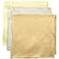 thumbnail image 3 of Stacy Adams Men's 100% Silk Hand Rolled 17"x 17" Pocket Square Three Piece Set, Yellow/Camel/Sand, One Size, 3 of 3
