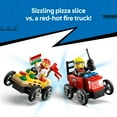 thumbnail image 5 of LEGO City Pizza vs. Fire Truck Race Car Pack Toy -  Building Toys for Kids, Boys & Girls, Ages 5+ - Gifts for Birthdays & Holidays - Includes 2 Minifigures - 60458, 5 of 10