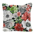 thumbnail image 3 of Jordan Manufacturing 24" x 24" Tamani Black Floral Square Tufted Outdoor Deep Seat Chair Back Cushion with Fabric Button (2 Pack), 3 of 10