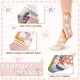 thumbnail image 4 of Calcetines transparentes con flores, calcetines tobilleros transparentes de encaje, calcetines transparentes de malla, medias cortas de seda para mujeres y niñas (5 pares), 4 of 5