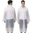 thumbnail image 4 of Ponchos de Pluie pour Adultes Réutilisables, 2 Pcs Imperméables d'Urgence pour Femmes Hommes avec Capuche et Cordon de Serrage, 4 of 7