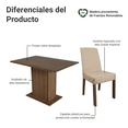 thumbnail image 4 of Juego de Comedor con Mesa y 4 Sillas Madesa Zion MI, 4 of 8