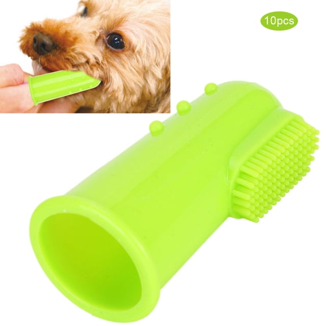 Herramienta De Limpieza De Dientes De Mascotas Cepillo De Dientes De Dedo De La Mascota, Cepillo De Dientes De Mascotas De Silicona, Para Mascotas De Cuidado Oral Gatos