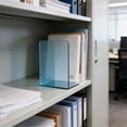 thumbnail image 6 of Bookends, Book Stand, Desktop Organizer, Clear Acrylic Book Holder for Desk Shelf, Modern Sturdy Design, 6 of 6