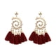 thumbnail image 3 of Xihbxyly Pendientes Bohemios con Borlas Tejidas a Mano y Una Estructura de Aleación Única. Accesorio de Moda para Ocasiones Especiales. Regalo Elegante para Mujeres y Niñas con Estilo. Una Pieza Llam, 3 of 4