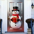 thumbnail image 5 of Feltree Christmas Door Cover for Holiday Party Decoration, Easy Hang Polyester Fabric for Front Door, Wall and Table Use, 5 of 8