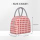 thumbnail image 2 of Disketp Checkered Christmas With Snowflakes Bolsa Térmica para Almuerzo, Lonchera con Abertura Amplia y Gran Capacidad, Organizador Reutilizable para Mujeres, Hombres y Adultos, 2 of 6