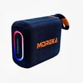 thumbnail image 1 of Bocina Power Bank Moreka 428 10W 5000mAh cables tipo IP y C hasta 25 Horas Naranja, 1 of 7