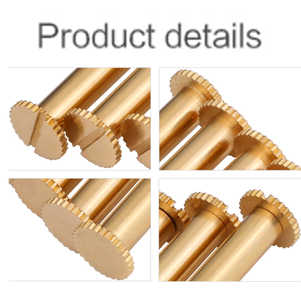 (10pcs) Brass Mother Son Flat Lock Rivets, M5x70mm