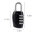 thumbnail image 1 of Combination  4 Digits Combination Lock Security  Luggage Lock Travel Luggage Locks 4 Digits Combination Lock Outdoor Security  Zinc Alloy For Luggage Backpacks Suitcases Drawers, 1 of 2