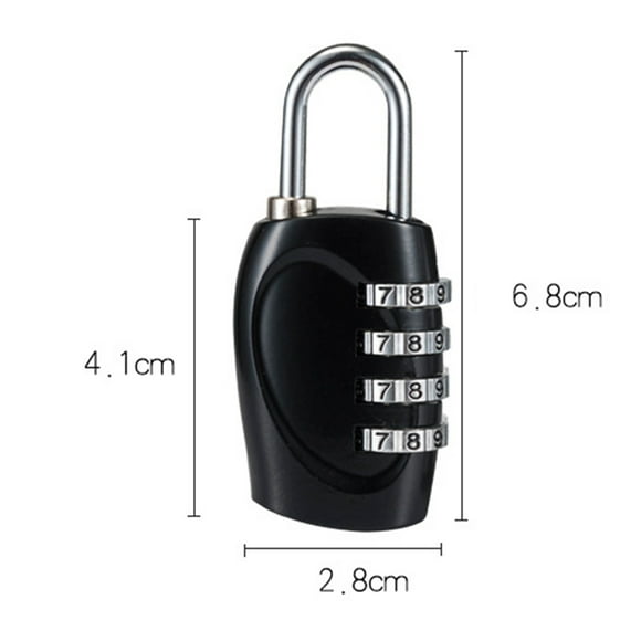 Combination Travel Luggage Locks 4 Digits Combination Lock Outdoor Security Zinc Alloy For Luggage Backpacks Suitcases Drawers Lockers
