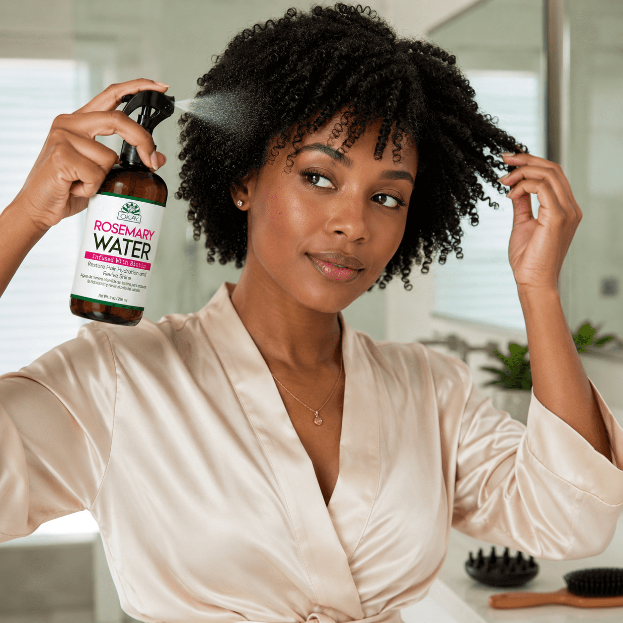 OKAY Rosemary Water with Biotin 9 oz – Lightweight Hair & Scalp