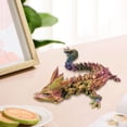 thumbnail image 3 of 3D Printed Articulated Dragon Figures,Crystal Dragon Figurines with Moving Joints,Multi-Color 3D Printed Dragon Toys for Home Decor,Ideal Birthday Gifts for Kids & Dragon Collectors - Dark Purple, 3 of 7