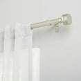 thumbnail image 2 of Exclusive Home Lucero 1" Window Curtain Rod and Finial Set, Adjustable 66"-120", Matte Nickel, 2 of 8