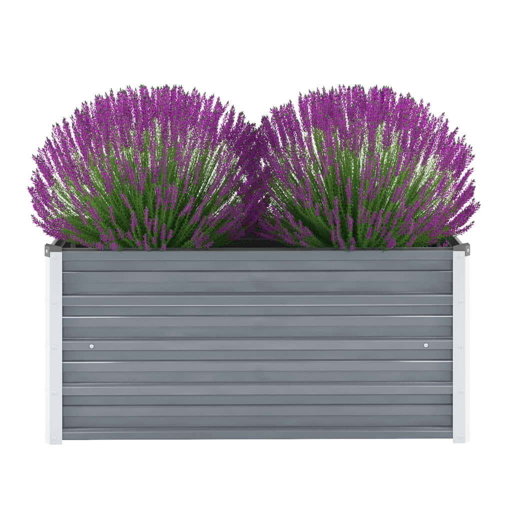 Kepooman Outdoor Raised Garden Bed for Vegetables Flowers, 39.4" X 15.7" X 17.7", Gray Kepooman Outdoor Raised Garden Bed for Vegetables Flowers, 39.4" X 15.7" X 17.7", Gray