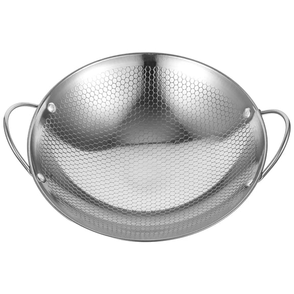 OUNONA Black Stainless Steel Cooking Pot with Honeycomb Nonstick - Kitchen Cookware, 1 Piece