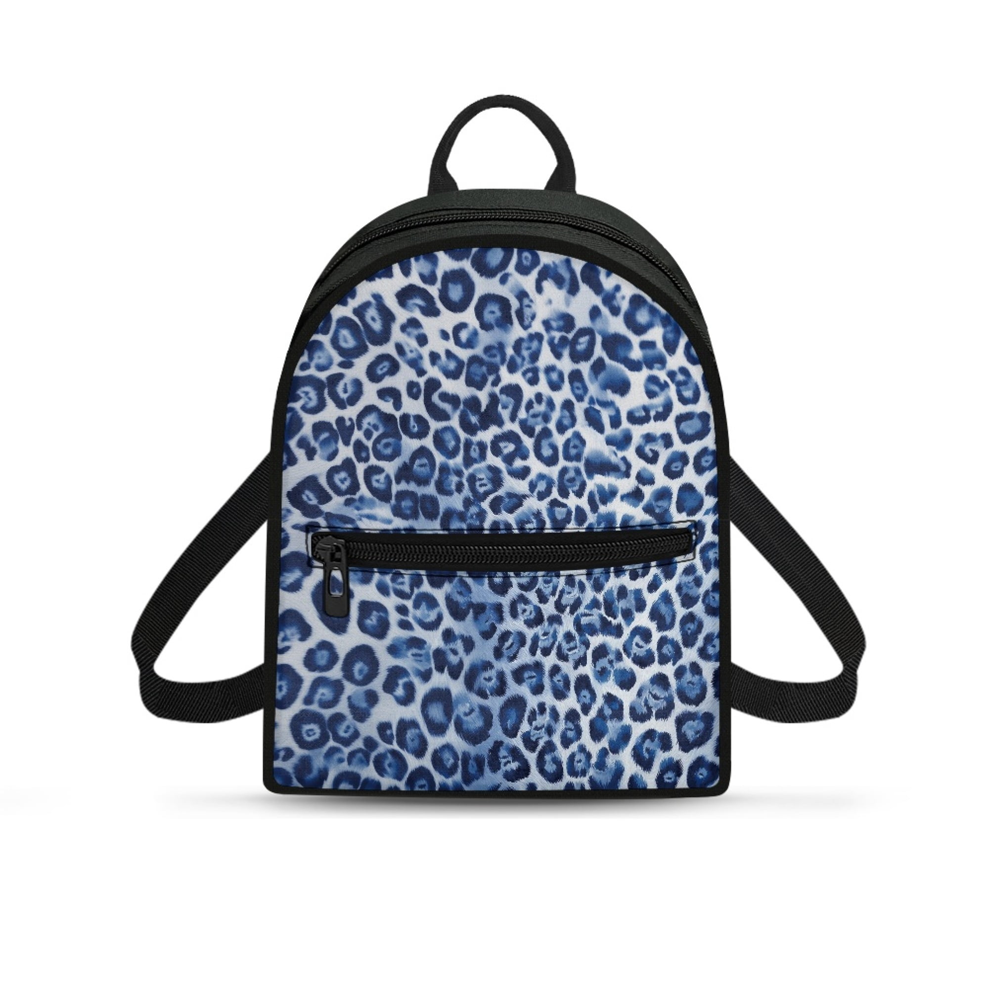Eheartsgir Leopard Mini Backpack Lots of Pockets Polyester Small Backpack for Outing Travel Lightweight Women Travel Daypack