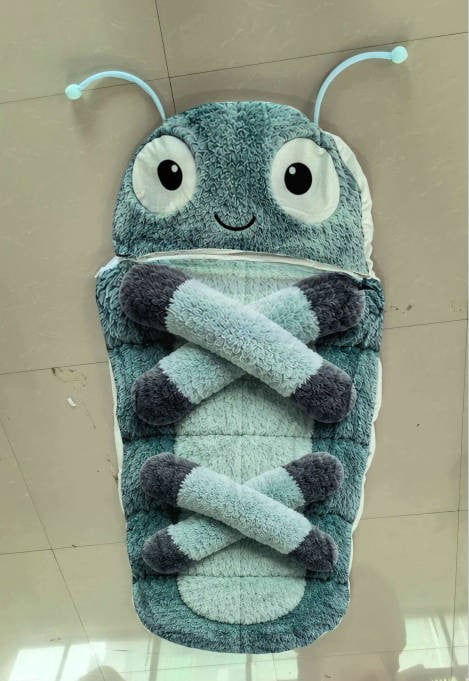 Hugging Sleeping Bags, Plush Cocoon Sleeping Bag, Pull Cord Sleeping Bag, Full Body Plush Lounger, Indoor Cozy Reading Nest, Animal Sleeping Bags for Adults
