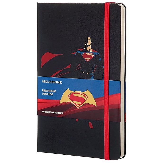 Moleskine Limited Edition Batman VS Superman Ruled Notebook Black for sale online 