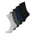 thumbnail image 1 of JACK&JONES calcetines hombre bambú pack de 5 - JACBASIC, Talla única Gris/Azul/Negro 40-46, 1 of 6