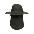 thumbnail image 4 of Gravity Outdoor Co. Safari Explorer Sun Hat w/ Flap - Dk Olive - Small, 4 of 5
