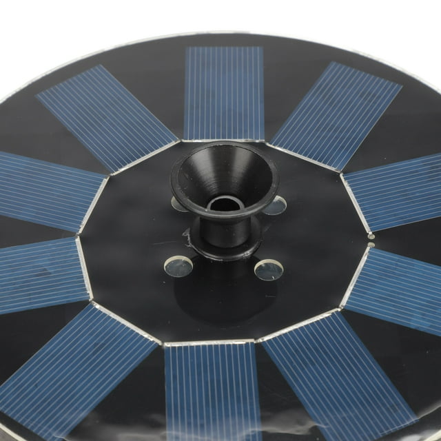 Solar Water Fountain,Solar Fountain Round 1.4W Floating Solar Landscape Fountain Solar Powered Water Fountain Compact and Lightweight