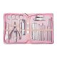 thumbnail image 2 of Cortauñas Jinwen Juego de manicura 26 en 1 rosa, 2 of 8