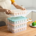 thumbnail image 4 of 1 caja protectora para huevos, caja apilable para huevos, contenedor de almacenamiento de huevos con cubierta para el hogar, tien HOMEMAXS 6147378-MX, 4 of 6