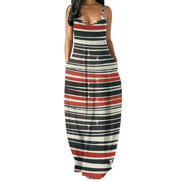 Bomotoo Bomotoo Women Plus Size Pajamas Long Maxi Dress Spaghetti