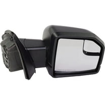 MIRROR Compatible For 2017-2020 Ford F-150 Right Passenger Heated Power Glass In-housing Signal Light Textured Black