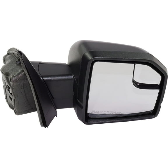 MIRROR Compatible For 2017-2020 Ford F-150 Right Passenger Heated Power Glass In-housing Signal Light Textured Black