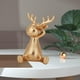 thumbnail image 4 of Estatua de ciervo Zulema Estatua Moderna Animal Oro, 4 of 5