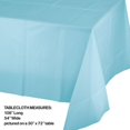 thumbnail image 2 of Plastic Tablecover, Pastel Blue, 54" x 108", 2 of 2