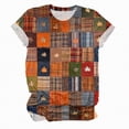 thumbnail image 4 of Godom Halloween Shirts for Women Funny Graphic Tee Shirts Pumpkin Short Sleeve Top, 4 of 4