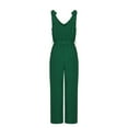 thumbnail image 6 of Clearance!lulshou Jumpsuit Pants for Women Ladies Fashion Casual Solid Color Temperament Loose Wide Leg Jumpsuit, 6 of 6