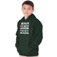 thumbnail image 5 of Jesus Is My Savior Not My Religion Youth Hoodie Boy Girl Teen Brisco Brands X, 5 of 6