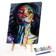 thumbnail image 2 of Kit de pintura al óleo por números para chica de moda sin marco, artesanía hecha a mano acrílica DIY Tmvgtek decoración de arte en el hogar, 2 of 9