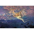 thumbnail image 2 of Edward Robert Hughes 24x17 Gold Ornate Framed and Double Matted Museum Art Print Titled - Wings of the Morning, 2 of 4