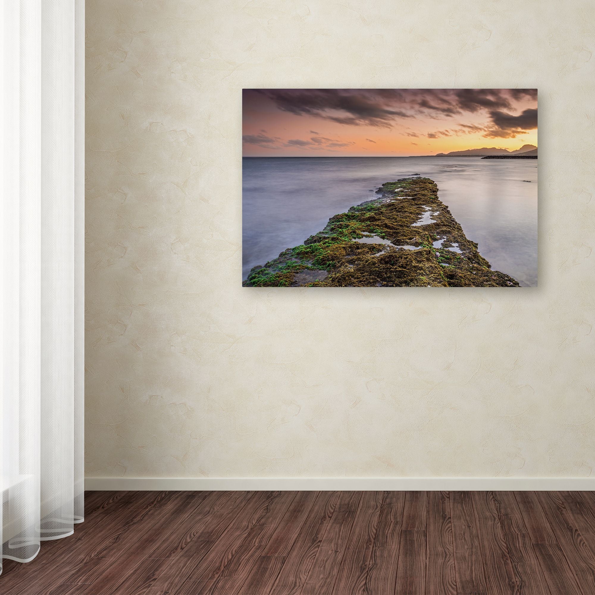 Trademark Fine Art 'Sunset Reef' Canvas Art by Pierre Leclerc
