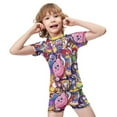 thumbnail image 4 of Kirby Boys Two Piece Rash Guard Swimsuits Kids Short Sleeve Swimwear Sets Bathing Suit, 4 of 7
