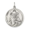 thumbnail image 4 of Sterling Silver Antiqued Our Lady of the Holy Scapular Medal, 4 of 4